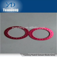 Kundenspezifische CNC eloxierte rote Aluminium Unterlegscheiben
